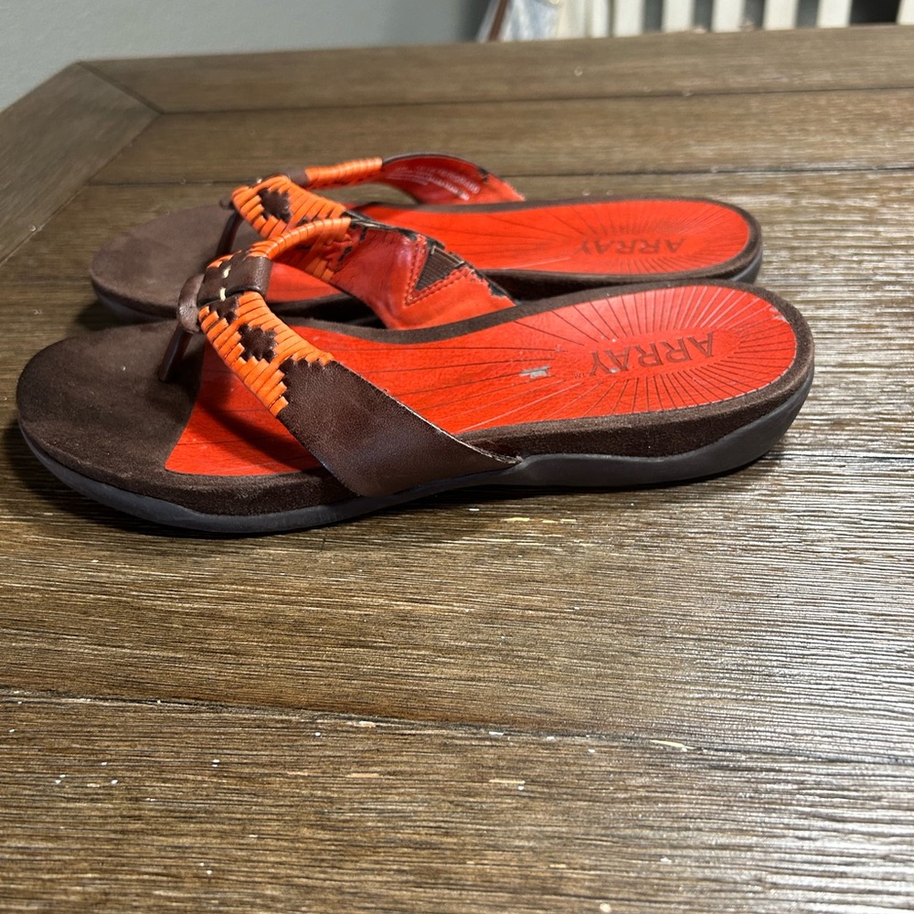 Array boho leather sandals size 8 narrow - Picture 3 of 8